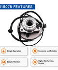Front Wheel Hub Bearing Assembly For 2006-2010 Ford Explorer, Mercury Mountaineer, And 2007-2010 Explorer Sport Trac, 5 Lug, With ABS