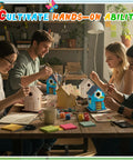 Group painting 2 Pack Rustic Wood Bird House Kit With Paints And Brushes For Grownups And Kids Build It Yourself Pine