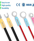 550 Piece Waterproof Heat Shrink Wire Connectors Kit For Automotive Electrical Projects Includes Butt Fork Ring And Spade Crimp Terminals