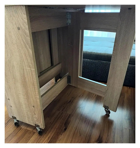Lift Heavy Loads Without Breaking A Sweat Using 4 Piece Heavy Duty Caster Wheels Locking Brakes 1 Inch Soft Rubber Twin Swivel Casters on a wooden table.