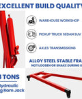 Heavy Duty 5000 Lbs Engine Hoist Cherry Picker With Smooth Hydraulic Lift adjustable boom arm and alloy steel frame, mobile for workshop use.