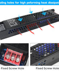 Cooling holes on 24V DC Power Supply 8.5A 200W Universal Regulated Switching Adapter for LED Strip Lights and Lighting Fixtures