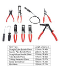 Heavy Duty Hose Clamp Pliers Set With Ergonomic Rubber Handles Built For Tough Automotive Repairs And Versatile Maintenance Jobs Using Durable Steel Construction For Maximum Power And Long Lasting Performance, 7-piece set