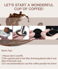Reusable Silicone Coffee Capsule Lids For Original Nespresso VertuoLine Pods 4 Pack With Scoop And Brush demonstration