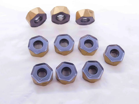Pro Grade H1200 HXCU 0606 HPR IC830 AlTiN and TiN coated carbide inserts set 10 pieces NS0288BL5 for precision milling