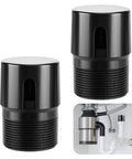 Two Pack In Line Air Admittance Valve 1-1/2 Inch NPT ABS Black for RVs Boats Homes Plumbing Vent System
