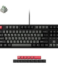 Premium TKL Wired Hall Effect Mechanical Keyboard Featuring Magnetic Switches Adjustable Actuation with additional red keycaps.
