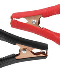 Red and black Beefy Insulated Alligator Clips Kit with copper plated metal, durable for car and marine use, 100 Amp capacity.