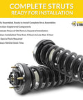 Rear Complete Strut Assemblies With Coil Springs Replacement For 2004 Thru 2013 Chevrolet Impala Set Of Two Up To 17 Inch Wheels