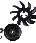 Fan and Pulley Kit for Hustler Raptor and Raptor SD Ride-On Mowers, Replaces 72134, Fits Left and Right Transmission System