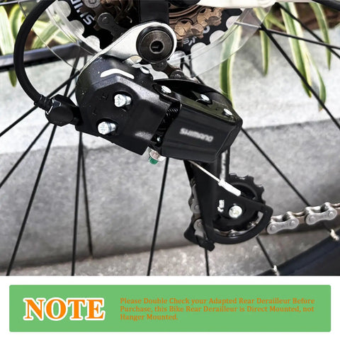 Rear Derailleur RD TY200 Six Seven Speed Direct Mount For Hybrid, Commuter, Mountain, Road And Trail Bikes Long Cage Smooth