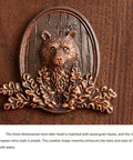 Slick Wall Mounted Coat Rack With Nifty Key Organizer Hook For Bathroom Entryway Closet featuring a resin deer head design with bronze finish.