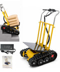 Beast Of A Foldable Electric Stair Climber Dolly For Stairs And Floors, 360 Degree Turn, Heavy Lifting Up To 880 Lbs, Long Life Battery, 850W Motor, Removable 48V Lithium Battery, Fast Charge, Low Energy Consumption with stairs, battery, and manual