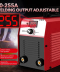 255A MMA Welder Dual Voltage 110V To 220V Portable Arc Welding Machine With IGBT Digital Display Hot Start showcased