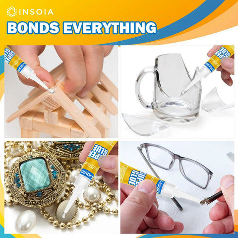 All Purpose Cyanoacrylate Glue Quick Dry Instant Bond 24 Pack 3g Tubes gluing wood, glass, jewelry, glasses