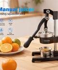 Heavy Duty Manual Citrus Juicer Press For Home Or Commercial Grade Kitchens Durable Cast Iron And Stainless Steel Hand Press