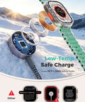 All In One Travel Charging Dock For Watch And Phone With 3 In 2 Cable, Six Charging Ways To Power iWatch And iPhone, winter setting