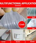 Collage showing use of Butyl Tape Waterproof Sealing Tape, Heavy Duty Aluminum Foil Roll 2 Inch By 16 Feet for repairs on various surfaces