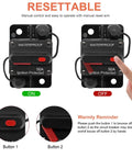 150 Amp Marine Circuit Breaker With Manual Reset For Boat Trolling Motors ATV Waterproof 50A Waterproof On Off Switch