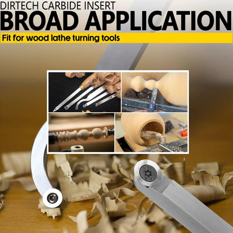 12mm Round Carbide Cutters And Inserts For Woodworking Lathes, 30 Degree Indexable Heads, Tough Tungsten Steel Blades For Smooth Wood Turning, Snag This Rock Solid 10 Piece Kit Today showing various tools and wood shavings.