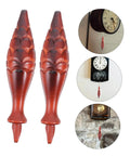 Two Piece Vintage Old School Cuckoo Clock Pendulum Hammer Replacement Decorative Wooden Clock Part set displayed in detail and use