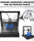 3D printer with Four Pieces 250mm 3030 Aluminum Extrusion Profile European Standard Anodized Linear Rail