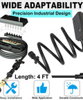 Heavy Duty 7 Way Trailer Wiring Harness Kit With 4 Ft Braided Cord And Easy Hook Up Junction Box For RV Camper Trailers And No Sweat Towing Adventures, includes junction box and plumbing.