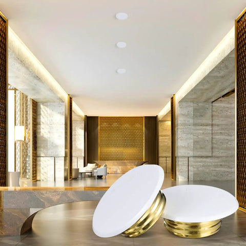 4 Pack Decorative Fire Sprinkler Covers Hide Ceiling Mounts Smart White Galvanized Iron Guards Protect Your Heads While Spicing Up Your Vibe With Sleek White Metal Looks That Signal You Got Class While Delivering Pure Performance Day After Day.