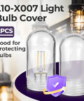 2 Pack Shatterproof Light Bulb Covers Vapor Tight Ceiling Fixture Shields Compatible With 31900 Walk In Fridge And Kitchen Hoods in transparent design.