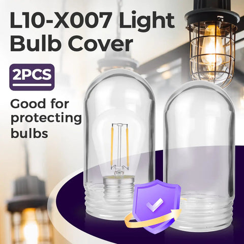 2 Pack Shatterproof Light Bulb Covers Vapor Tight Ceiling Fixture Shields Compatible With 31900 Walk In Fridge And Kitchen Hoods in transparent design.