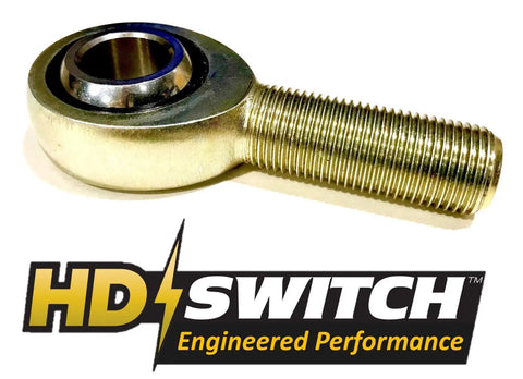 Two Pack Five Eighth Inch Heim End Rod End Ball Joint For SCAG 48763 Turf Tiger Wildcat Tiger Cub Exmark Toro 1-633029 Bobcat 2188142-01 Beefed Up Upgrade 4140 Steel Zinc Yellow Coating Rust Proof threaded rod end