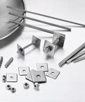 Rugged M4x40mm Stainless Threaded Rod Set With Nuts And Washers 304 Stainless Steel Built To Last Fully Threaded Bar Studs