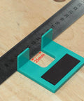 Magnetic Door Hinge Jig For Quick Drill Free Latch And Cabinet Installations 2mm Precision Alignment Tool with Ruler