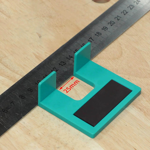 Magnetic Door Hinge Jig For Quick Drill Free Latch And Cabinet Installations 2mm Precision Alignment Tool with Ruler