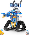 Epic Robot Building Kit For Kids Aged Eight To Sixteen With App Or Remote Control Programmable STEM Toys showing tracked robot