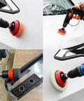 Go To Car Detailing Kit With Foam Polishing Pads And Wool Buffing Pads For Headlights And Body Polishing Buffing Wheels