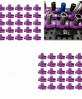 Modular Socket Organizer Inserts For Pegboard Grid System With Panels Fits One Quarter Inch Three Eighths Inch And One Half Inch Sockets Handy Multi Color Storage Kit For Garage And Shop Drawer Organization Purple Three Eighths Inch