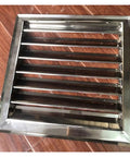Built Tough 304 Stainless Steel Louvered Access Panel 38 X 30 Inch Heavy Duty Ventilation Grille with slats.
