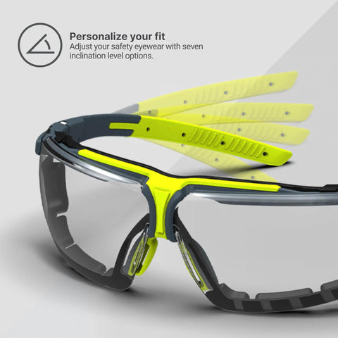 Jobsite Ready All Day Comfort Variomatic Safety Glasses With Photochromic Lenses That Transition In Under 10 Seconds, Anti Fog