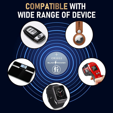 Top Shelf Cr2032 Lithium 3V Battery 25 Pack With Child Safe Guard, compatible with car keys, smartwatches, and thermometers.
