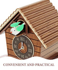 DIY Cuckoo Clock Bird Replacement Kit 5 Pack Easy Install Wall Clock Parts with singing bird inlay for makeover 1.96x1.18x0.78 in