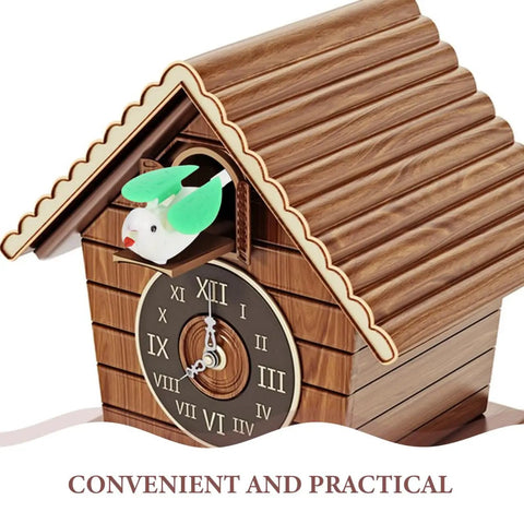 DIY Cuckoo Clock Bird Replacement Kit 5 Pack Easy Install Wall Clock Parts with singing bird inlay for makeover 1.96x1.18x0.78 in