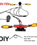 All In One Ebike Light Kit With Headlight Horn Turn Signal And Brake Light Fits 36V 48V 52V 60V 72V Ebikes And JULET DIY connectors