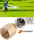 Two Pack 45 Degree Sprayer Nozzle Tips M14x1.5 Internal Thread With M14x1.5 To M18x1.5 Adapter for backpack sprayers orchard