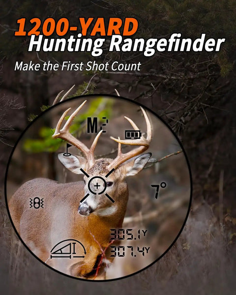 Dope Hunting Laser Rangefinder Crafted For Real Deal Hunters With A Crisp 1200 Yard Range Four Quick Switch Modes And Sniper Grade Precision Targeting