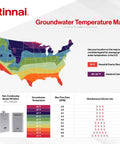 Groundwater Temperature Map for Top Tier Non Condensing Natural Gas Tankless Water Heater With Instant Hot Water And Compact Wall Mount.