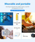 Collage showcasing uses of 50 In 1 Action Camera Accessory Kit Compatible With GoPro Hero 12 11 10 9 DJI Osmo Action Insta360 X3 X2