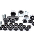 Badass Rear Suspension Bushing Kit For Subaru Impreza 1993 To 2000 featuring black bushings and silver metal sleeves.