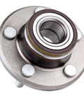 Close-up of Front And Rear Wheel Bearing Hub Assembly 5 Lug Fits Chrysler 300 2005-2009 Dodge Charger 2006-2009 Dodge Magnum 2005-2008 513224 512301 Replacement For Both Front And Rear Wheels, showing metal construction and bearing details.