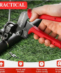 Beefy Metal Zip Tie Gun Kit With 100 Stainless Steel Zip Ties 11.8 Inch Long Fastening And Cutting Tool for chain link fences